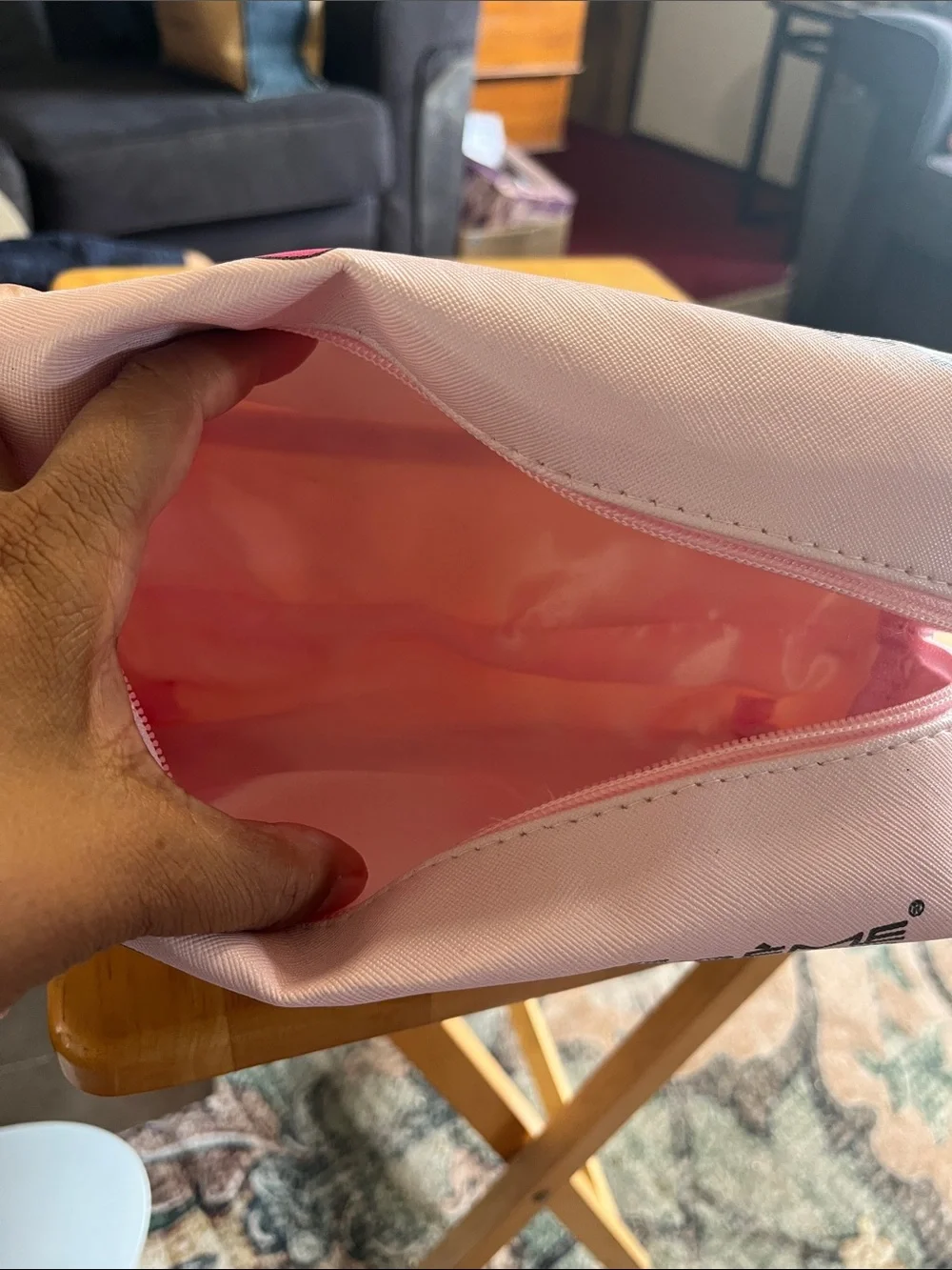 The Crème Shop x Disney Minnie & Mickey Mouse Pink Cosmetic Bag